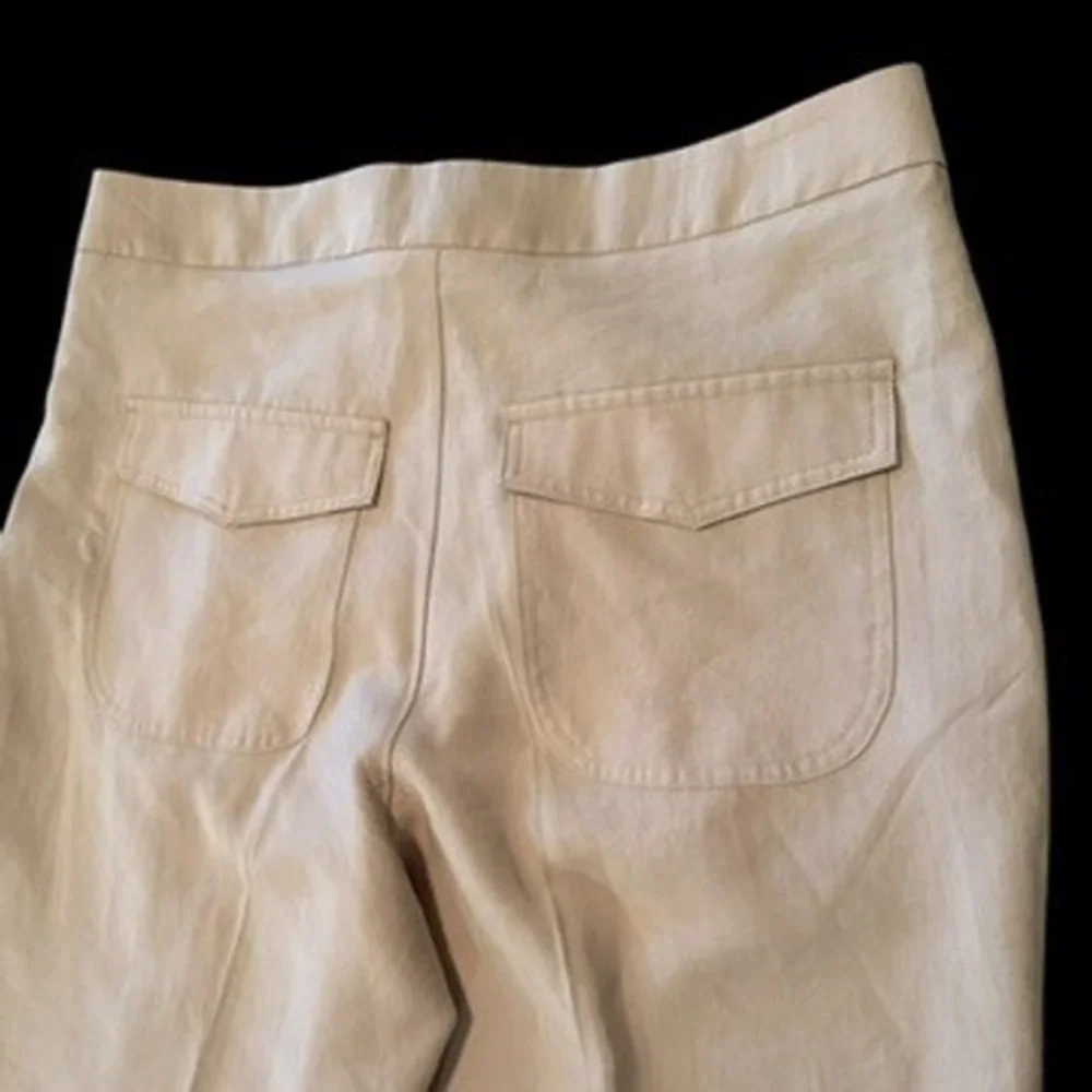 The Primark Edit Beige‎ Lyocell Blend Wide Leg Pleated Pants 12 Lightweight